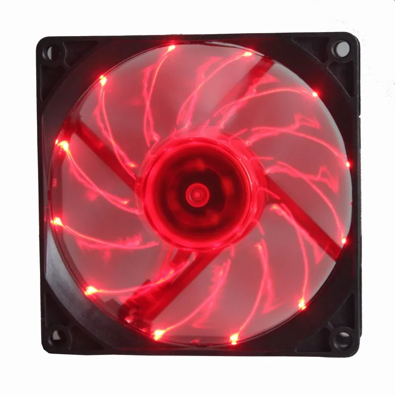 Gdstime 50 pcs 3.5 inch LED Fan 92x92mm 12V 3 Pin LED Fan With Twelve