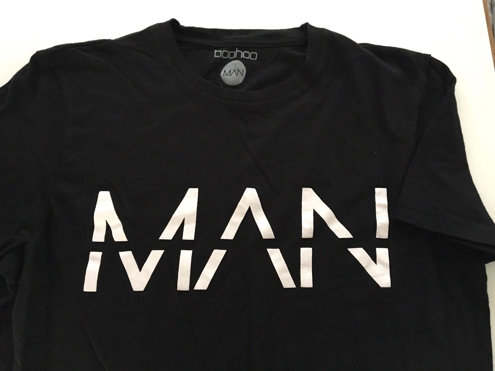 Black Boohoo Man Short Sleeve T Shirt Mens Size Medium New T Shirt Men Fashion T Shirts Top Tee T Shirts Aliexpress