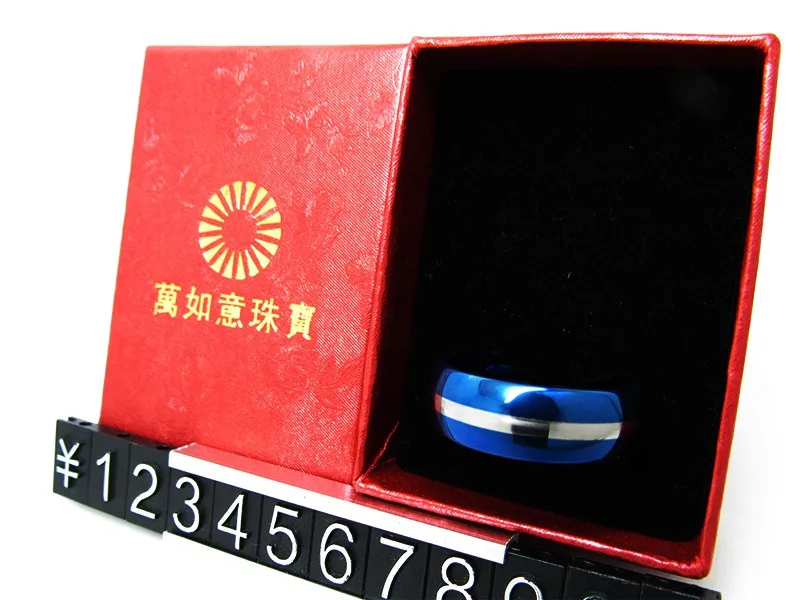 Высокое качество мужские синий Вольфрам кольцо из карбида Кисточки центр Лидер продаж изделия, перстень 8 мм