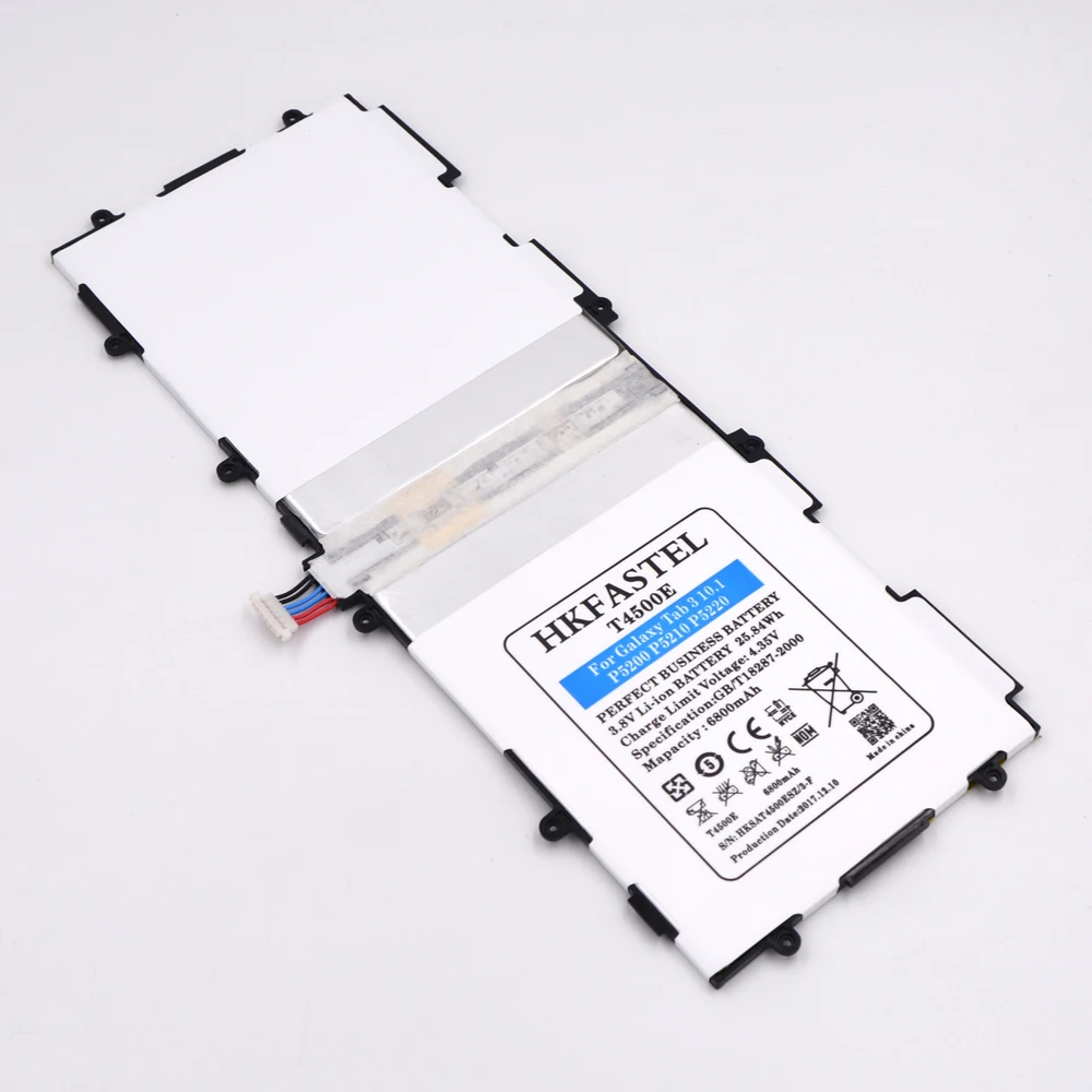 Hkfatel Новый T4500E Оригинальный планшет батарея для samsung Galaxy Tab 3 10 1 P5200 P5210 P5220 GT батареи