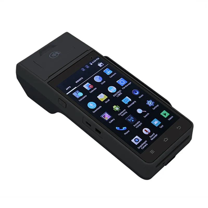 POS терминал 5 дюймов сенсорный экран дисплей Bluetooth Беспроводной EMV оплаты ручной Android POS со встроенным принтером
