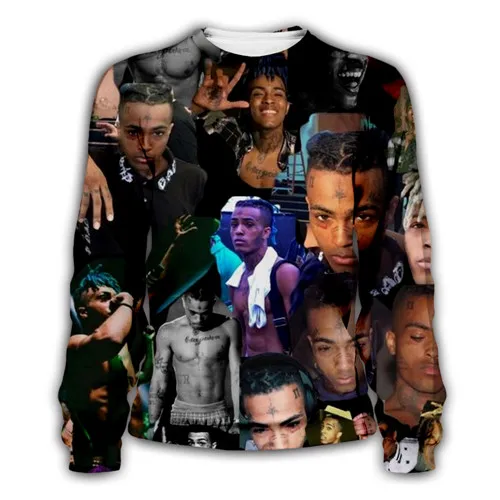 XXXTentacion хип хоп рэппер принт 3d толстовки кофты пуловер на молнии Jahseh Dwayne Ricardo Onfroy сращивания коллекция - Цвет: sweatshirt