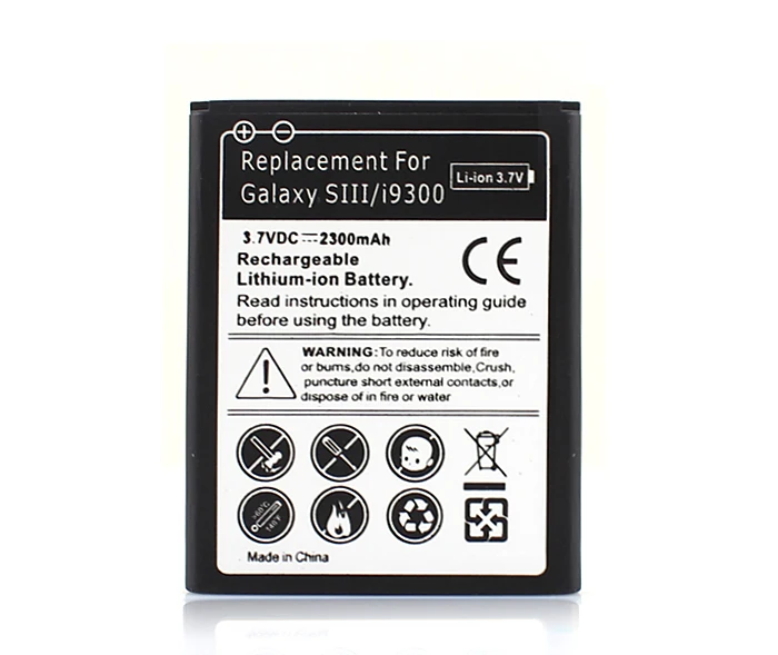 

For Galaxy i9300 2300mAh Phone Replacement Battery For Samsung Galaxy S3 i9300 L710 i747 i535 R530 T999 Rechargeable Batteria