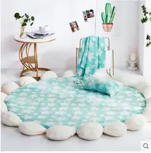 Miracille Cartoo Style Alpaca Pattern Round Carpet Non-Slip Bath Mat Soft Fluffy Coral Velvet Area Rug for Living Room Decor Miracille Cartoo Style Alpaca Pattern Round Carpet Non-Slip Bath Mat Soft Fluffy Coral Velvet Area Rug for Living Room Decor