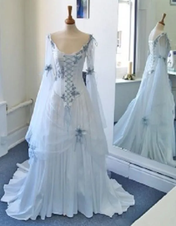 plus size medieval wedding dress