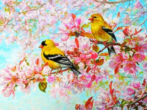 

Diamond Painting Little bird Full circular Diamond Embroidery Embroidery DIY5D Diamond Home decoration