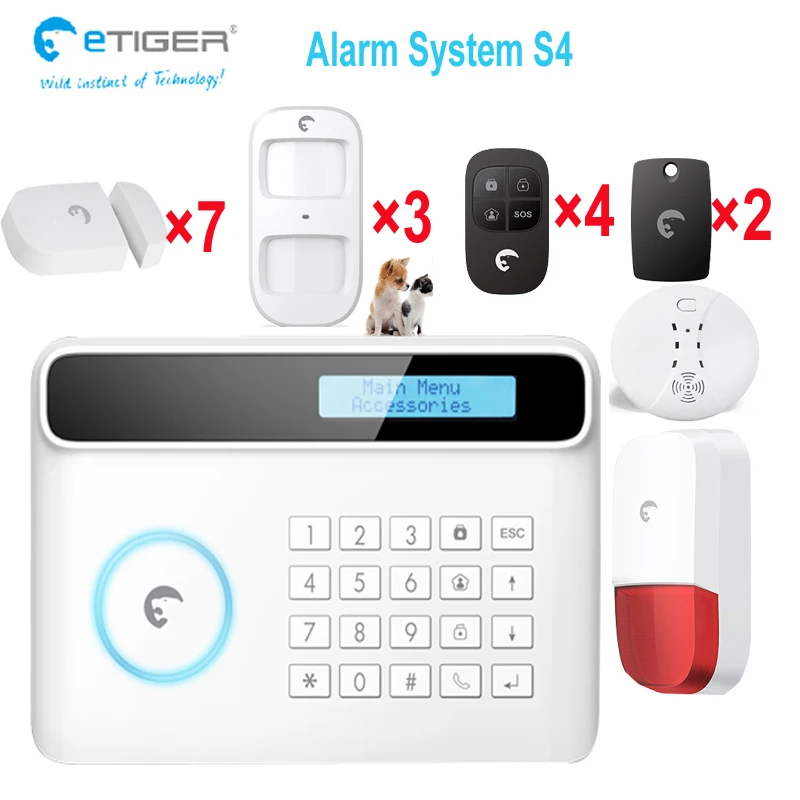 Germany German language menu 50 wireless zones RFID reading anti-intruder landline gsm report alarm system | Безопасность и защита