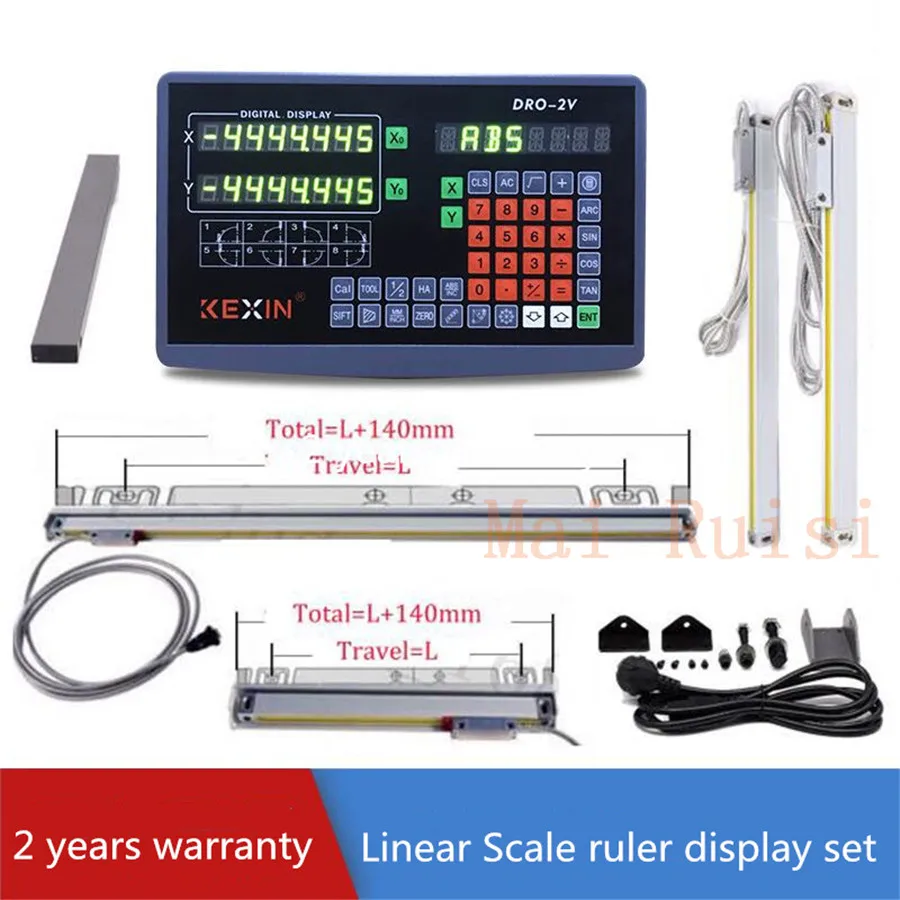 2 Axis Digital Readout Linear Scale linear sensor 900&amp300mm DRO Ruler CNC Milling Drilling Machine | Инструменты