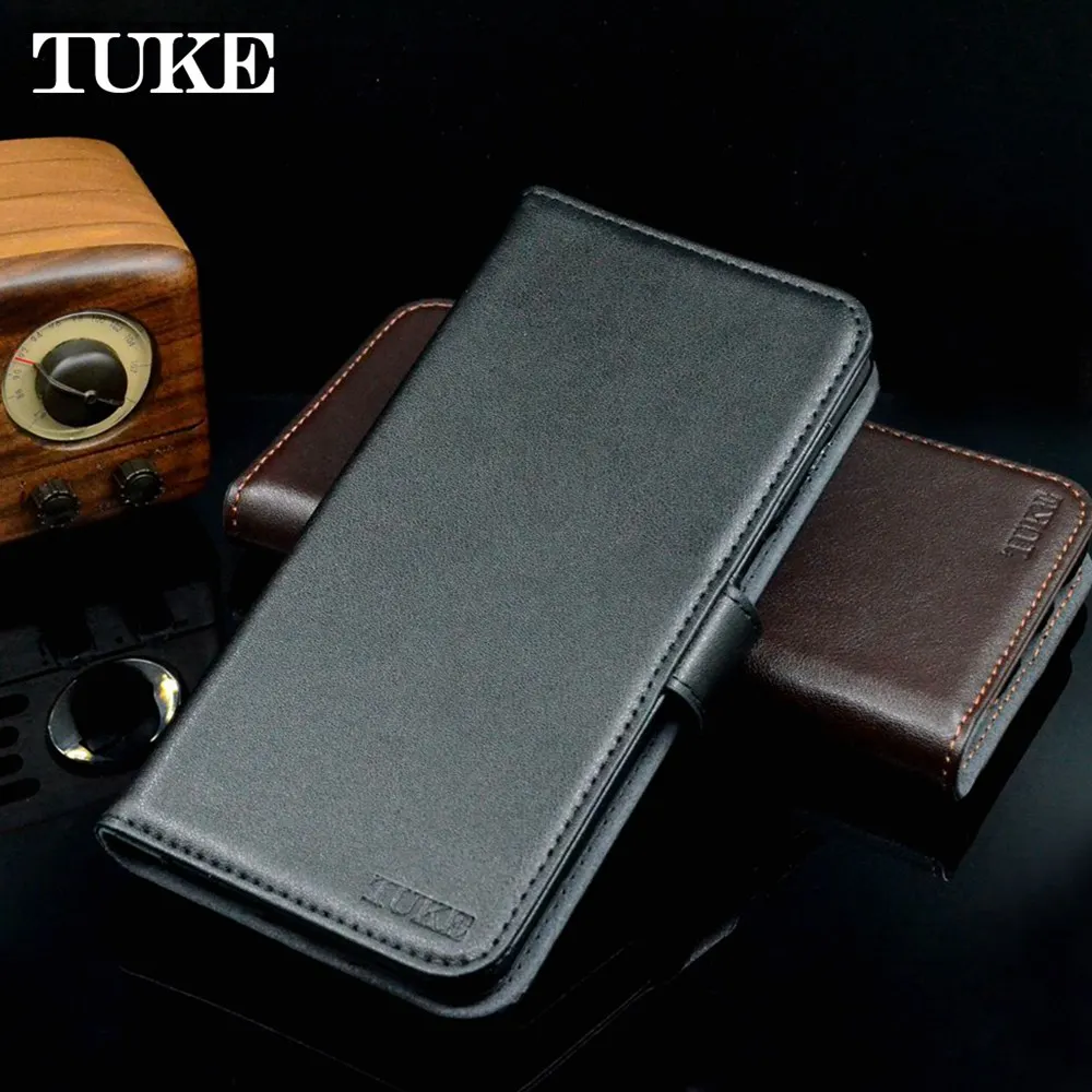  TUKE Luxury Genuine Leather Case For Asus Zenfone 4 Max ZC554KL Flip Silicone Cover For Asus ZC 554