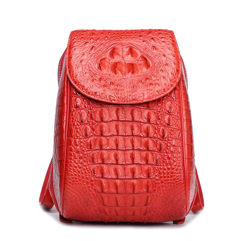 

100% Genuine New Crocodile Leather Fashion Backpack