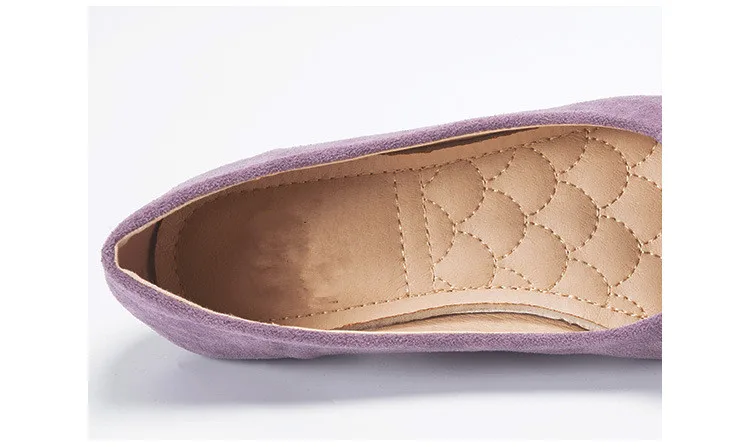 Весенняя женская классическая обувь на плоской подошве; удобная обувь из флока на плоской подошве; женская обувь с закрытым носком; 6 цветов; женская обувь с бантом; 34-43