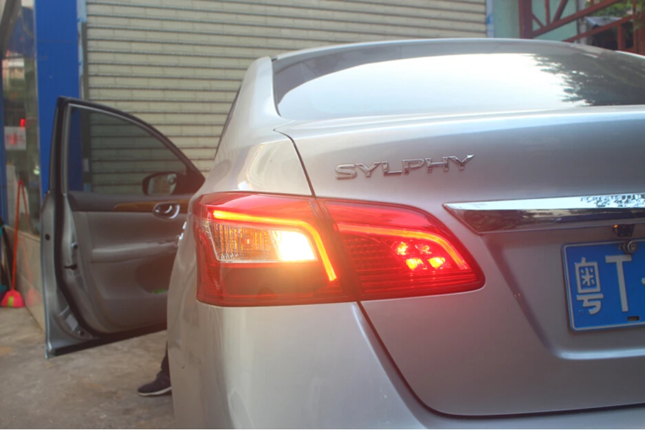 2 шт. задние светодиодсветодиодный лампы для Nissan Sylphy Sentra 2012 ~ 2015/2016 2019 | Автомобили