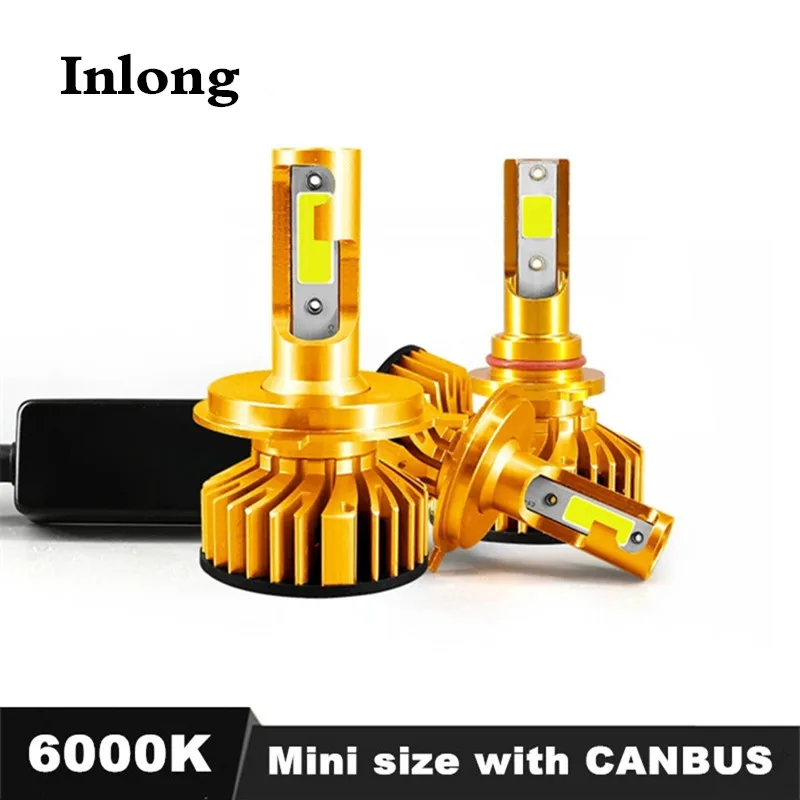 

Inlong Mini Canbus No Error H7 H4 Led Car Headlight 12V 12000LM 6000K Headlamp H1 9005 HB3 9006 HB4 H8 H11 Led Bulbs Fog Lights
