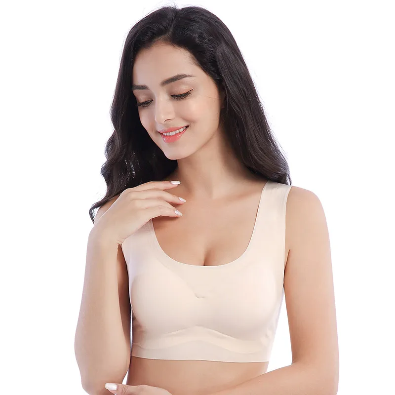 Maynos Women Sports Bra, Seamless Sleep Bras Breathable India