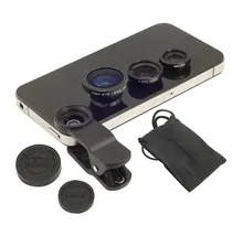 3in1 Universal Fish Eye Wide Angle Macro Lens Set Cellphone Fisheye Kit for Mobile Phone Android