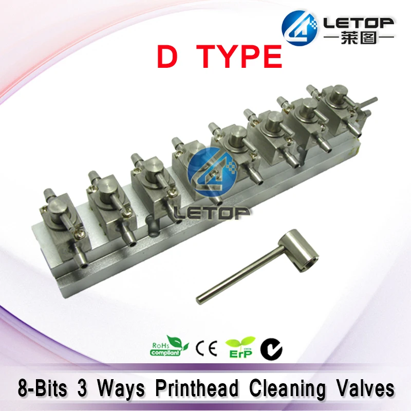 8-Bits 3 Ways Printhead Cleaning Valves