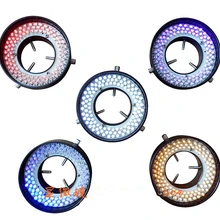 61 мм внутренний диаметр. Микроскоп Осветитель 144 светодиодный кольцевой светильник красная кольцевая лампа с адаптером 90 V-240 V