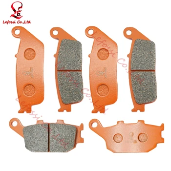

3 Pairs Motorcycle Parts Front Rear Brake Pads Kit For Honda VT1100 95-00 VT1300 2010-2016 VTX1300 03-08 CBF500 04 CB750 92-02