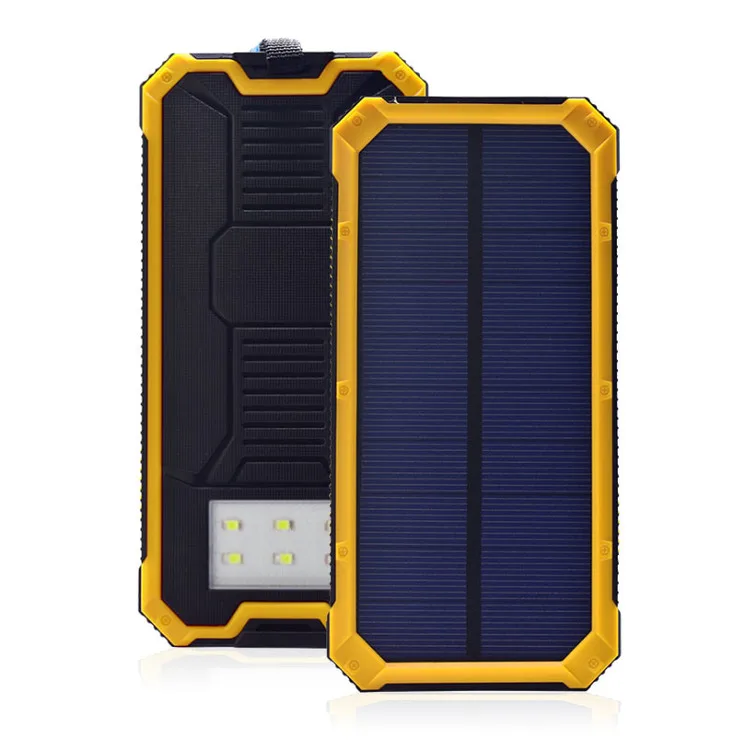 

20000mah Solar Power Bank Charger External Battery LED Lighting Outdoor Charging PowerBank Energy External Battery for Xiaomi