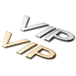 Горячая Chrome ленты из золотистого металла 3D VIP логотип наклейка Стикеры Эмблема Bagde Применение для BMW Mercedes джип Honda авто стиль аксессуары