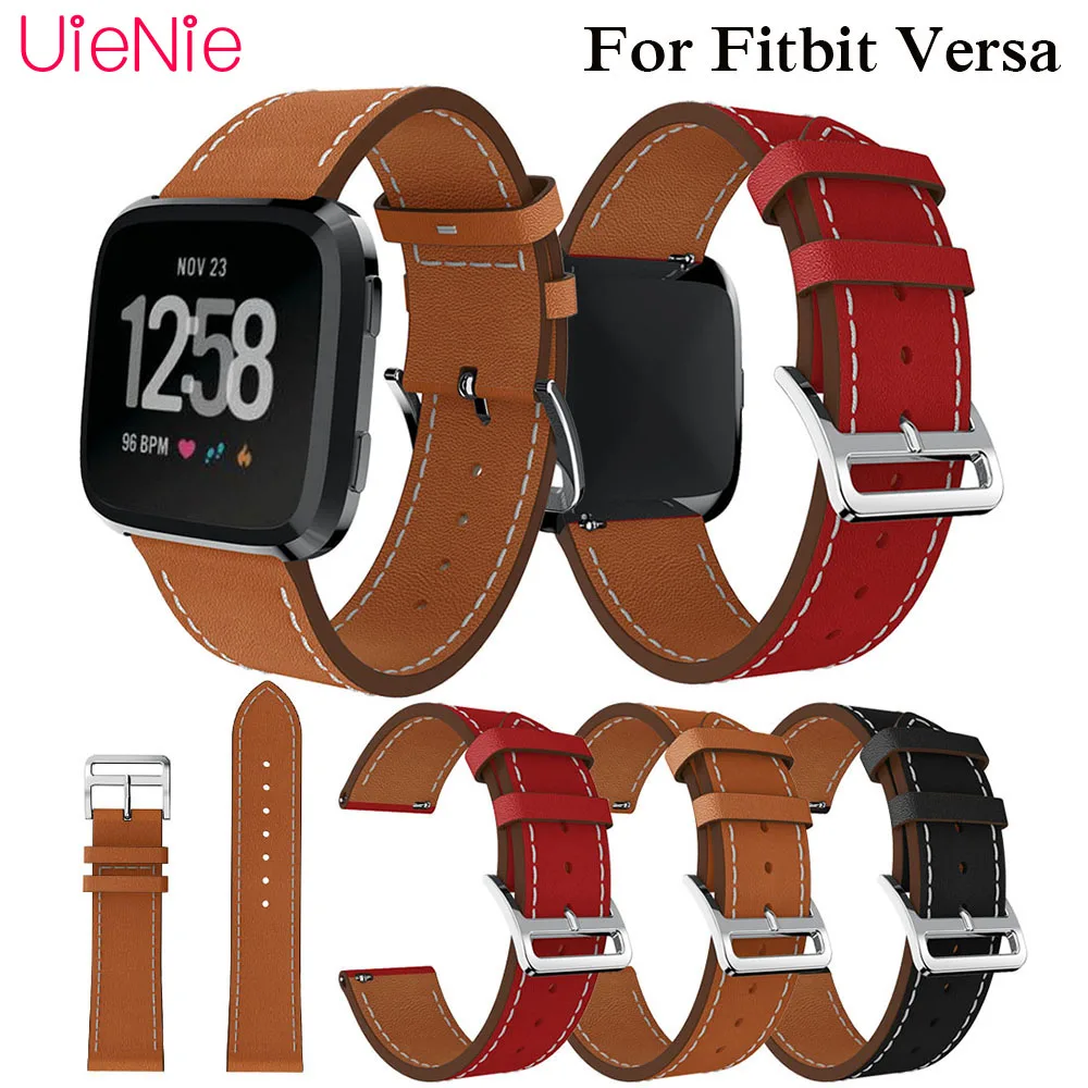 

Luxury Replacement Watch band Leather wrist Watchband Strap Bracelet Belt For fitbit versa Smart Watch wristband accessories