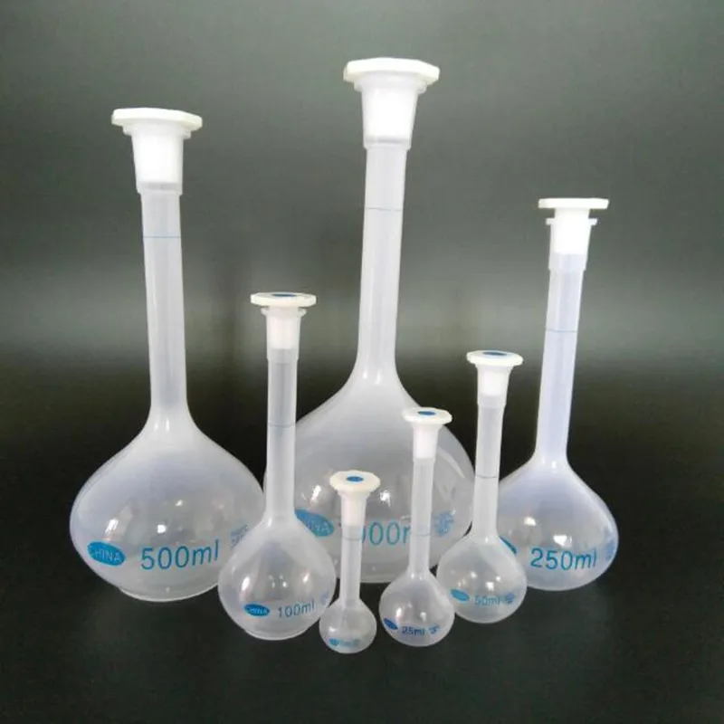 1 Pc New Shape Refillable Bottle Lab Test Container with Cap Plastic