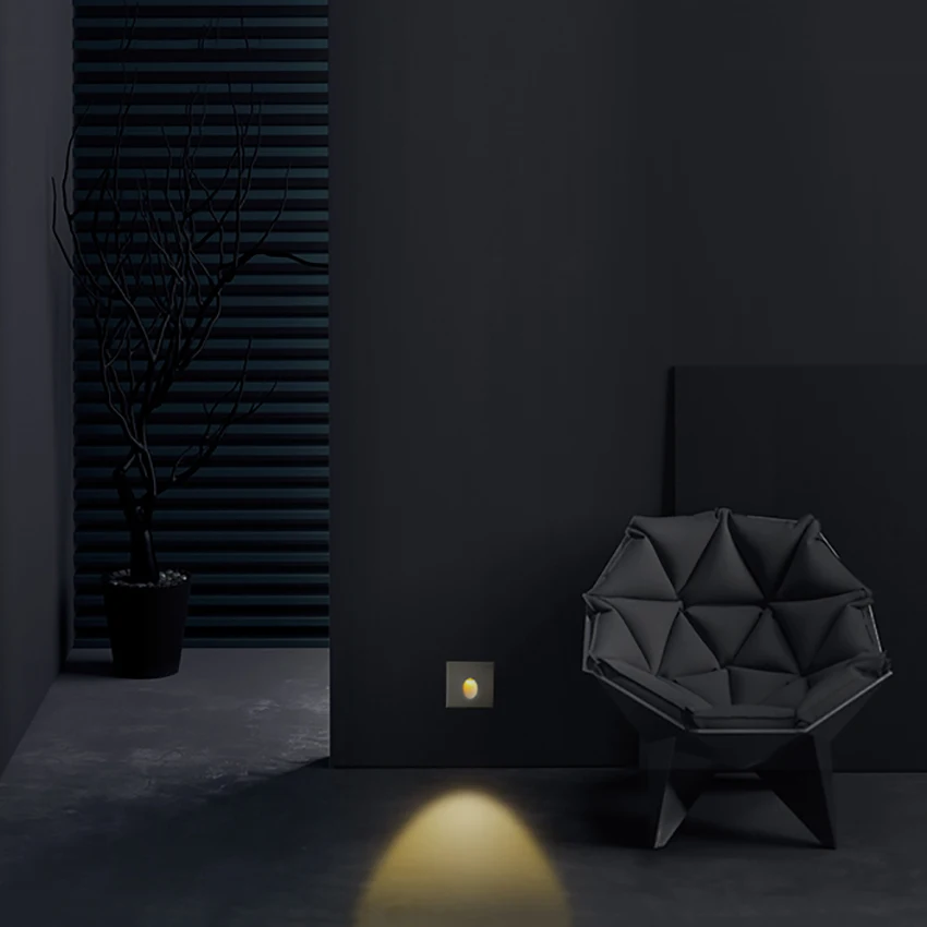 3 Вт Светодиодный светильник для лестницы со встроенной коробкой алюминиевый ступенчатый светильник s наружный светодиодный настенный светильник ножной светильник IP65 водонепроницаемый настенный светильник s BL20
