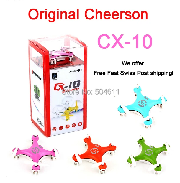 Cheerson Cx-10 2.4ghz 4ch 6-axis Gyro Mini RC Quadcopter Nano UFO Drone RTF Xmas for sale online