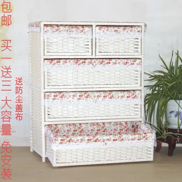 Asli pengiriman gratis IKEA samping tempat  tidur  rotan  