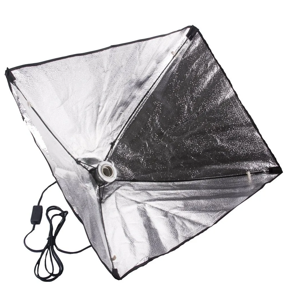 

40*40cm Softbox 100-240v Photography E27 Lamp Holder For Studio Continuous Lighting not include Bulbs