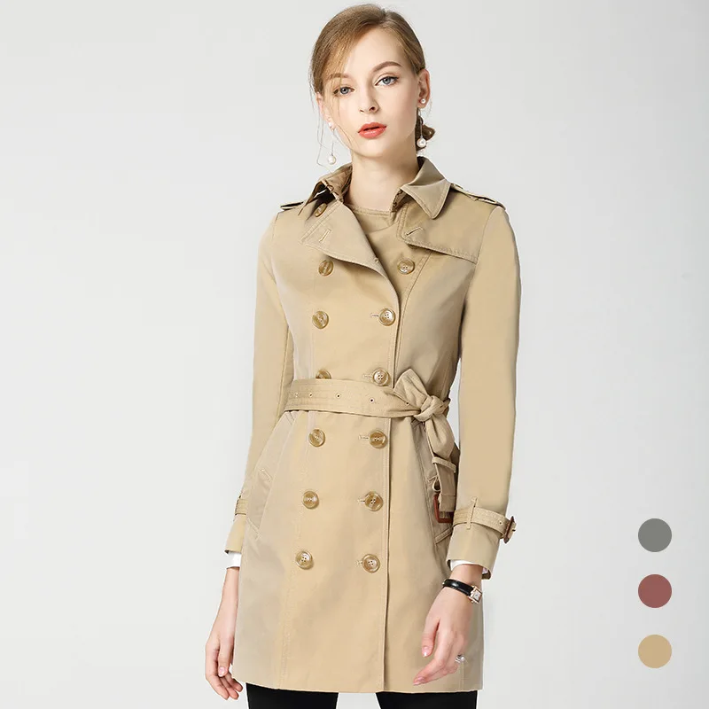 

BURDULLY BURDULLY British Style High Quality 2018 Long Winter Trench Coat For Women Autumn Elegant Female Overcoat Slim casaco