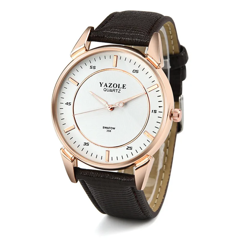 New Listing Luxury Men Watch Fashion Male QuartzWatch Round Leather Band Analog Quartz Wrist Watch Clock relogio masculino M22 (5)