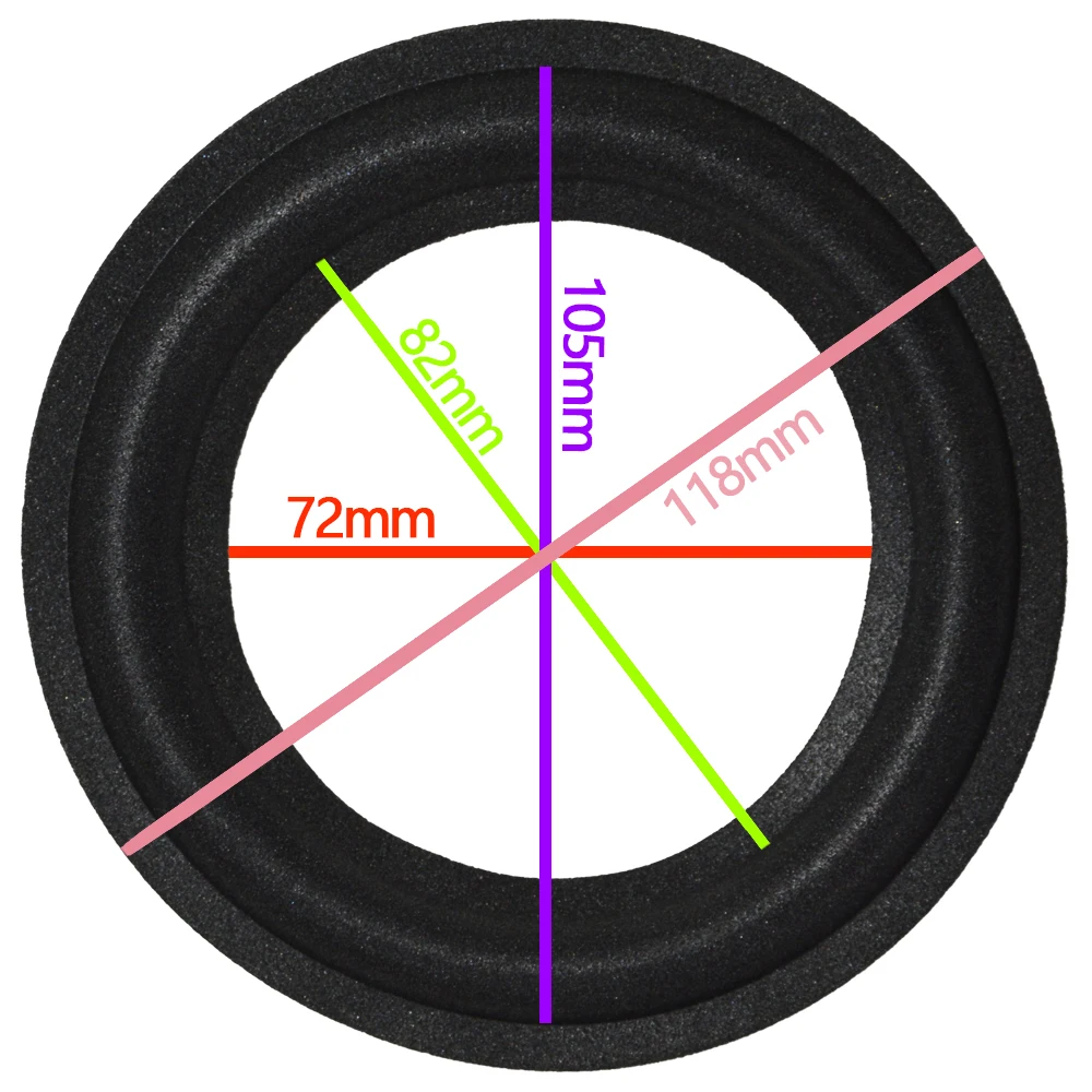 High Quality 2Pcs 4.5 inch 4.5'' P15 Woofer / Bass Speaker Repair Foam