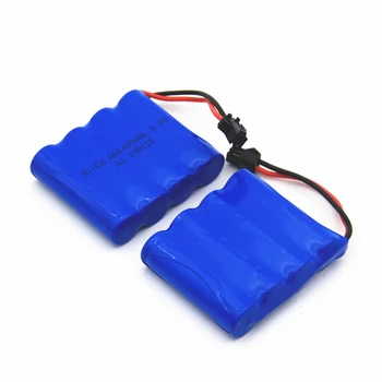 

2 PCS High Capacity 4.8V 1400mAh Ni CD Battery Pack Rechargeable RC Ni-Cd SM 2Pin Plug AA Battery Toy Car