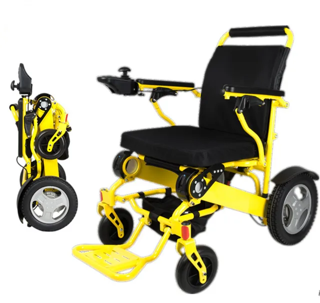 Hot sell lithium battery Lightweight Folding Power Travel Wheelchair