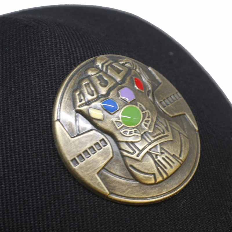 Новые Marvel Мстители эндгейм танос Бесконечность Gauntlet драгоценный камень перчатки кепки для женщин мужчин шляпа от солнца Регулируемая парусиновая бейсболка