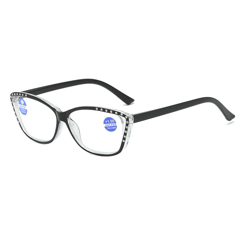 Новые женские мужские очки для чтения анти-синий свет анти радиационное покрытие пленка имитация бриллиантов Пресбиопия 1,0 до 4,0 R088