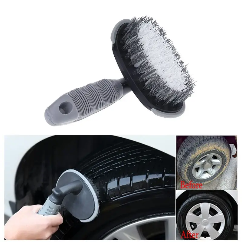 

Hot New 1Pc Auto Car Tire Repair Vehicle Car Wheel Hub Rim Tyre Bend Shank Scrubbing Cleaning Brush Cleaner
