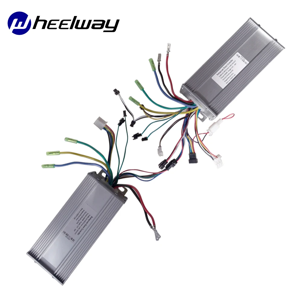 WHEELWAY36V48V 500 Вт 800W1000W параллельный контроллер e набор для преобразования велосипедов для двухприводного двигателя BLDC 2 контроллера с ЖК-дисплеем ebike