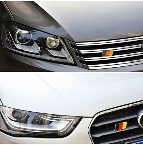 

Grille Germany Flag Emblem Badge, Fit Germany Car Front Grille, Ex: Audi A3 A4 A5 A6 A7,Q5 Q7,TT S3 S4 S5 S6 S7 RS4 RS5, Mercede