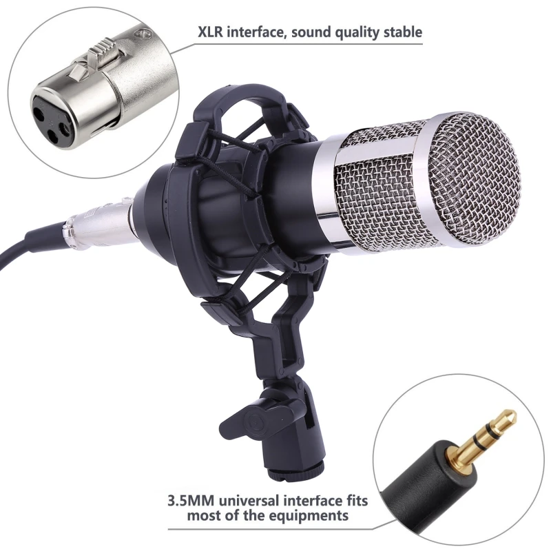 Universal BM 800 Mic Professional Condenser Microphone for computer