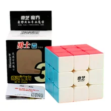 Qiyi Warrior W 3x3x3 скоростной кубик без наклеек Профессиональный волшебный кубик Пазлы красочные Развивающие игрушки для детей
