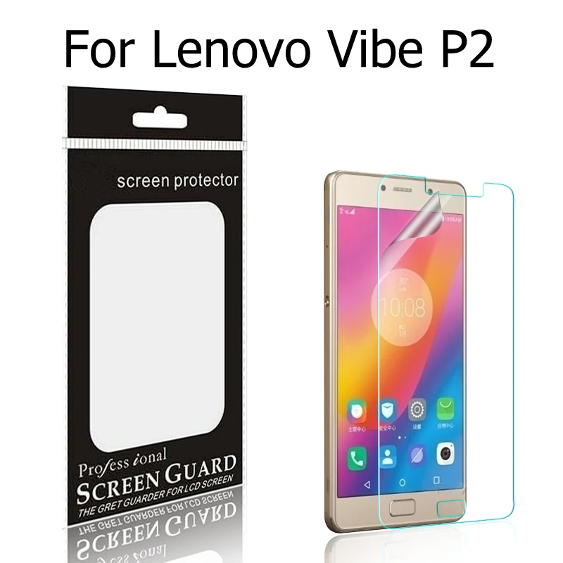

Premium Anti-Fingerprints matte film & glossy panel guard For Lenovo Vibe B screen protector film for Lenovo Vibe P2 screen film