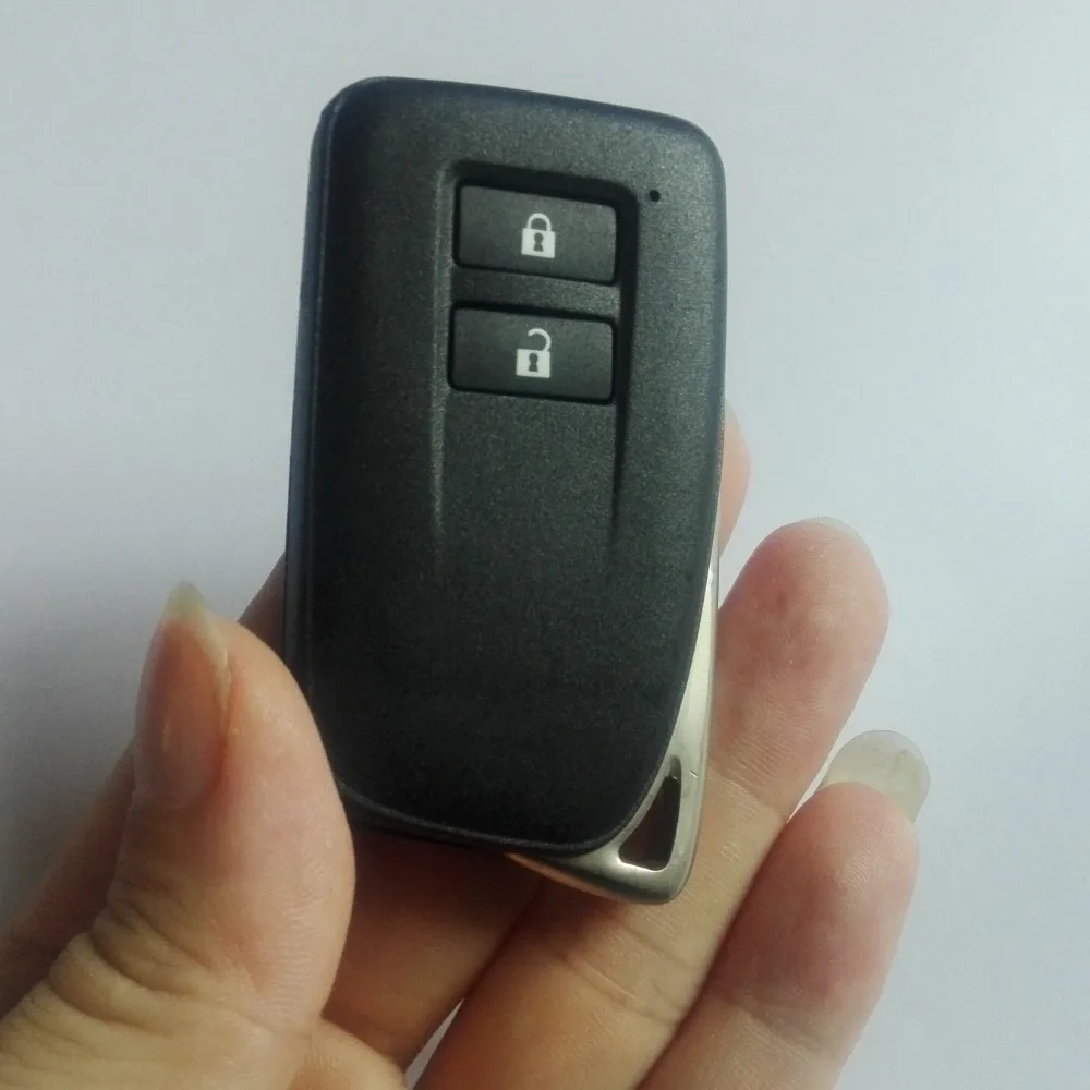 

With LOGO Smart Remote Key Shell Fob Keyless Entry Case 2/2+1Buttons For Lexus IS ES GS NX RX Smart Card with Emergency blade