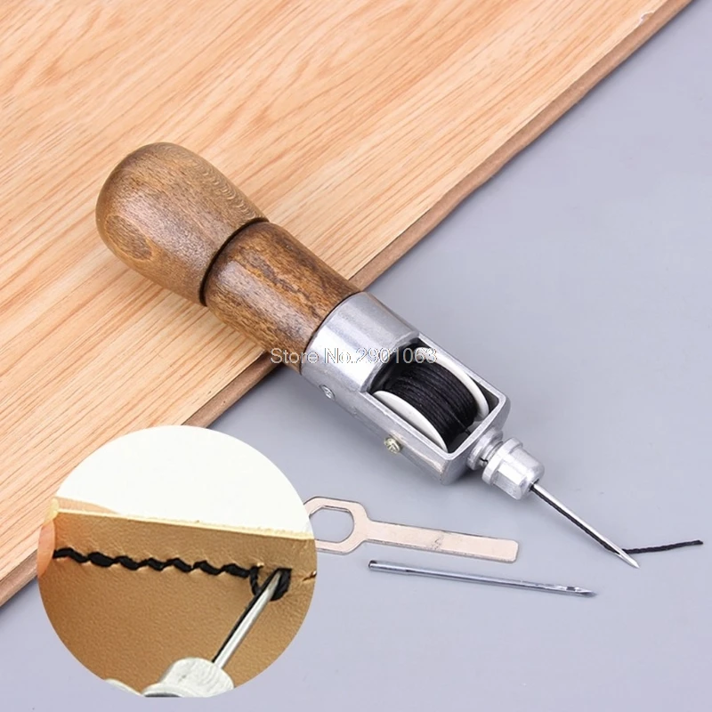 

Handmade Lather Hand-stitching Machine DIY Hand-stitched Cowskin Leather Cowhide Tool Diamond Cut Leather Stitching