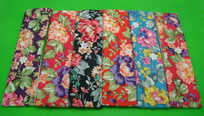 

120pcs Rose Flower Print Nylon Stretch Headbands,headwraps 2" x 8" -Free Shipping