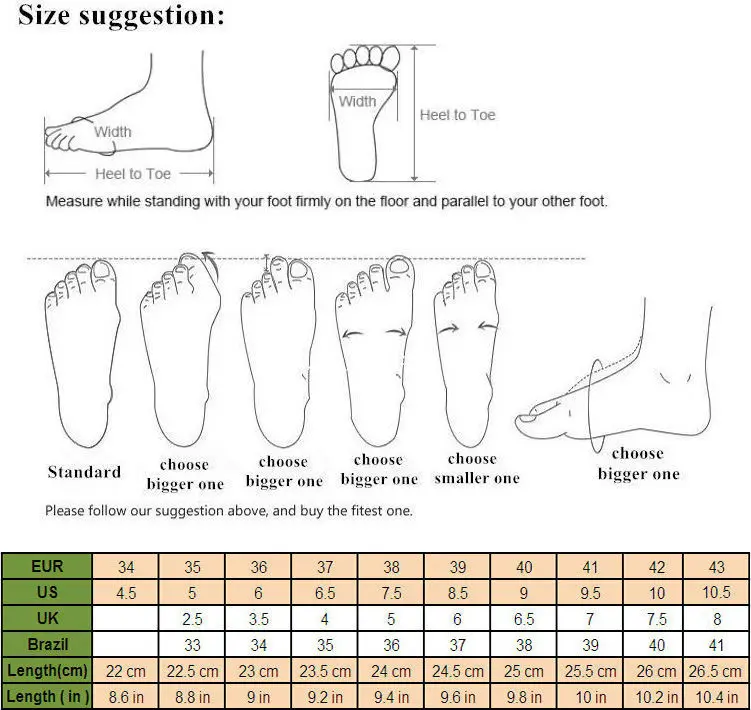 Women Size Chart 1