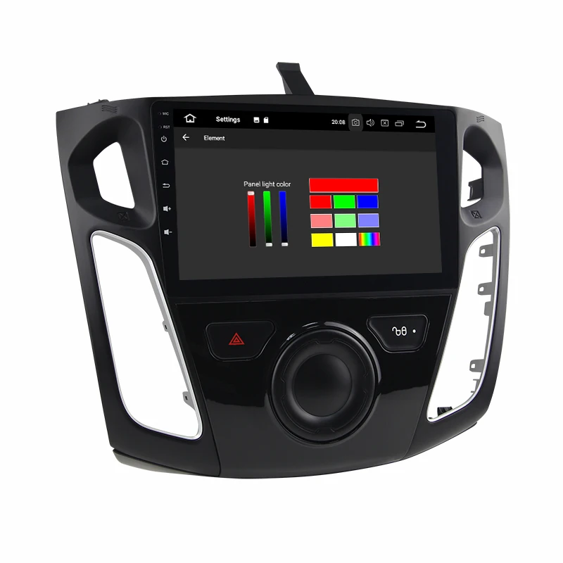 Clearance Eunavi 9 inch Android 8.0 Car dvd Video GPS Player For Ford focus 2012 +wifi+4G+BT+Radio+RDS+PX5+4G+32G Octa Core TDA7851 2