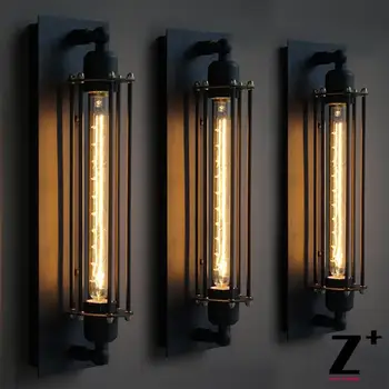 

Replica item American Industrial Style GRAND EDISON CAGED SCONCE Vintage Edison bulb Wall lamp E27 Free Shipping wall sconce