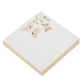 

50pcs Butterfly Paper Place Card Holder Name Cards Table Number for Wedding Event Party
